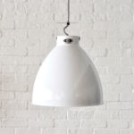 Angers Nantes Cholet Saumur Icones Jielde Augustin Blanc brillant luminaire Suspension  industriel Jean Louis Domecq 1
