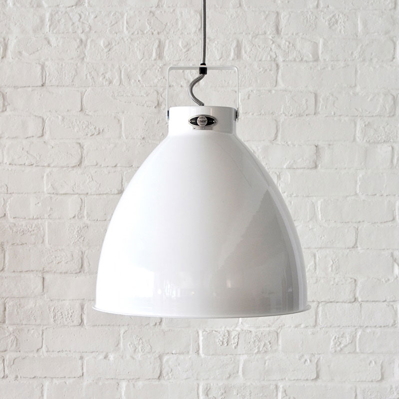 Angers Nantes Cholet Saumur Icones Jielde Augustin Blanc brillant luminaire Suspension  industriel Jean Louis Domecq 1