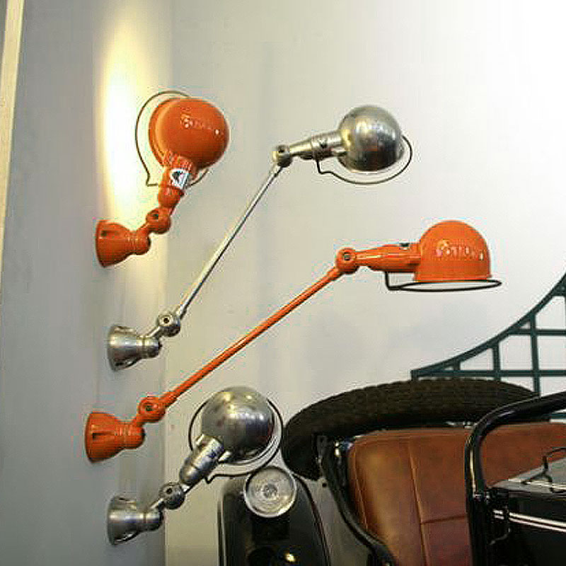 Angers Nantes Cholet Saumur Icones Jielde Signal Orange brillant luminaire applique SI301 industriel Jean Louis Domecq 17