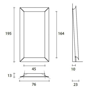 Angers Nantes Cholet Saumur Icones Miroir Fiam Caadre tableau rectangle versaille philippe Starck 13
