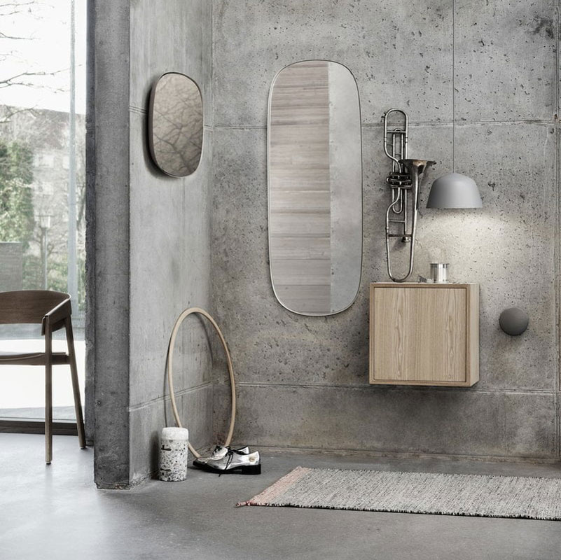 Angers Nantes Cholet Saumur Icones Miroir Framed Rose large salle de bain Muuto mobilier Scandinave Mika Tolvanen 4