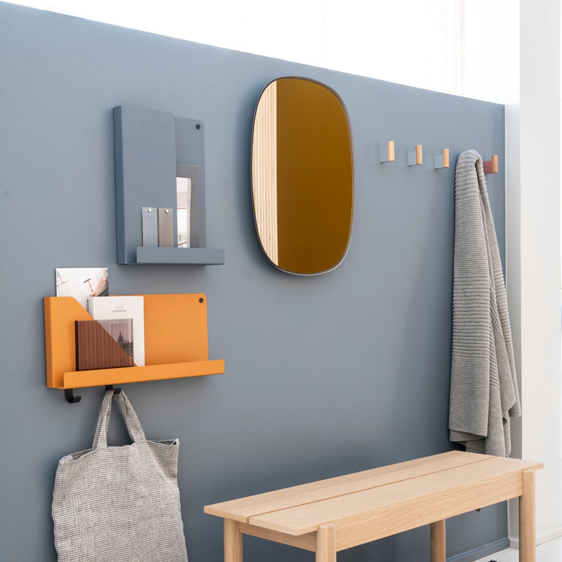 Angers Nantes Cholet Saumur Icones Miroir Framed gris small salle de bain Muuto mobilier Scandinave Mika Tolvanen 1
