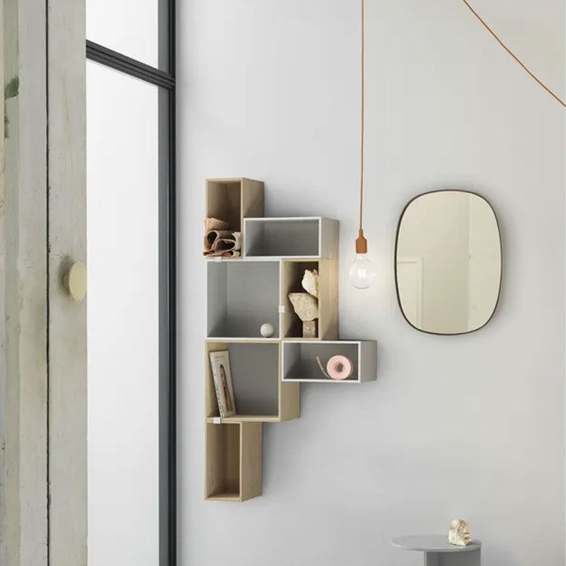 Angers Nantes Cholet Saumur Icones Miroir Framed gris small salle de bain Muuto mobilier Scandinave Mika Tolvanen 7