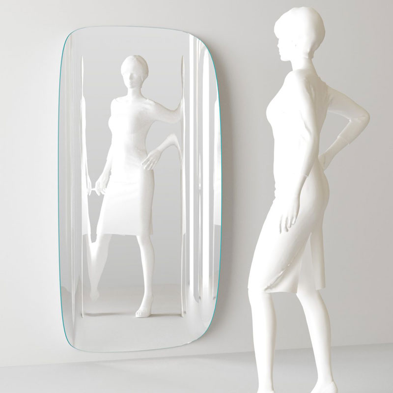 Angers Nantes Cholet Saumur Icones Miroir Glas Italia Marlene deformer courbé mode essayage philippe Starck 2