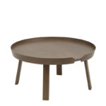 Angers Nantes Cholet Saumur Icones Panière Around table basse Brun Foncé Noyer mobilier Scandinave Thomas Bentzen 