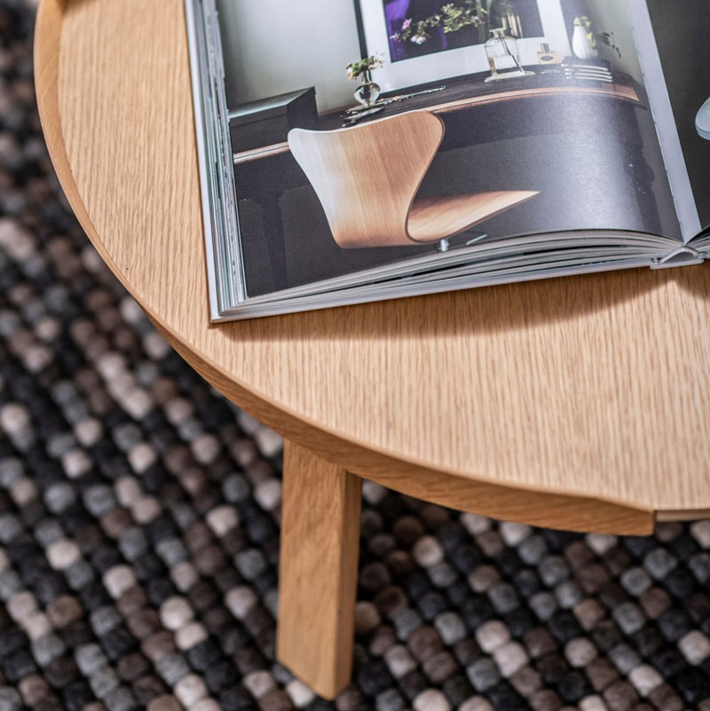 Angers Nantes Cholet Saumur Icones Panière Around table basse Brun Foncé Noyer mobilier Scandinave Thomas Bentzen 4