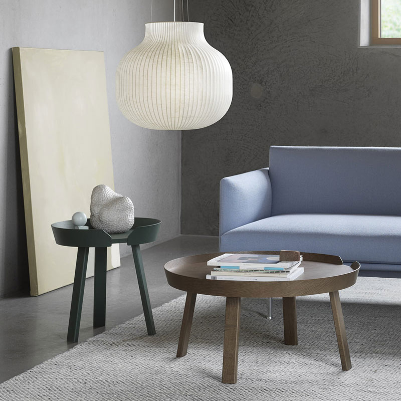 Angers Nantes Cholet Saumur Icones Panière Around table basse Brun Foncé Noyer mobilier Scandinave Thomas Bentzen 8