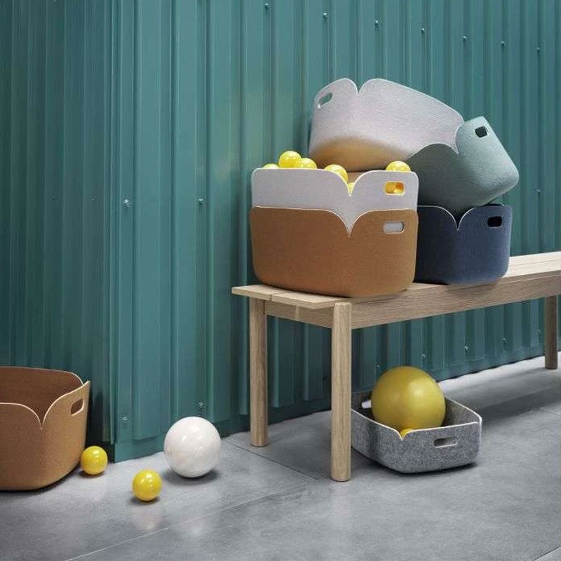 Angers Nantes Cholet Saumur Icones Panière Restore Muuto Bleu nuit rangement accesoire mobilier Scandinave Mika Tolvanen 2