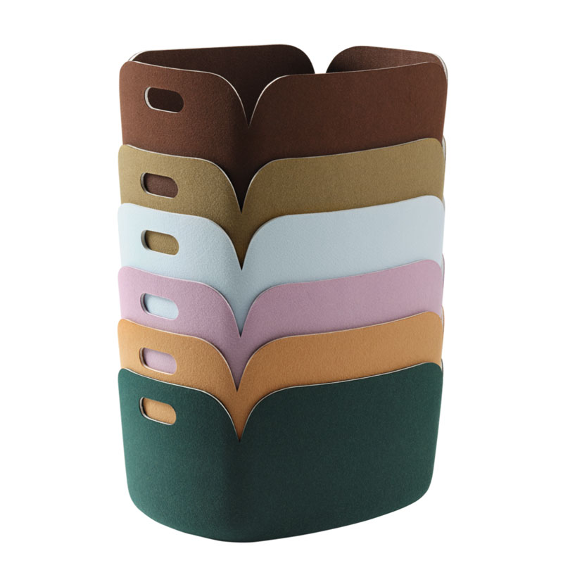 Angers Nantes Cholet Saumur Icones Panière Restore Muuto Vert Foncé rangement accesoire mobilier Scandinave Mika Tolvanen 1