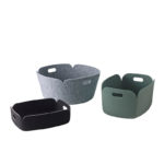 Angers Nantes Cholet Saumur Icones Panière rangement feutrine pet  Muuto mobilier Scandinave gris Mika Tolvanen 7