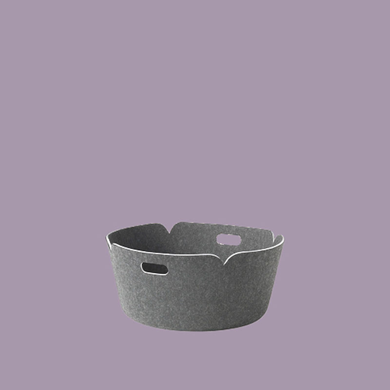 Angers Nantes Cholet Saumur Icones Panière rangement feutrine pet  Muuto mobilier Scandinave gris Mika Tolvanen 8