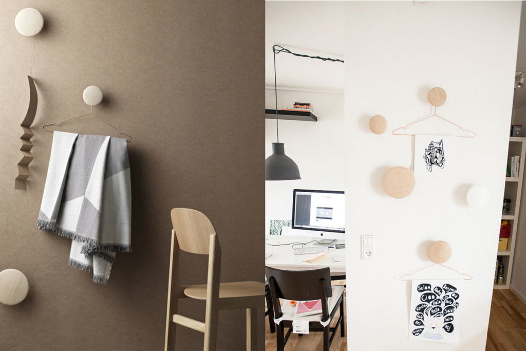 Angers Nantes Cholet Saumur Icones Patère Dots bois chêne Muuto mobilier Scandinave rangement accessoire porte manteau Lars Tornøe