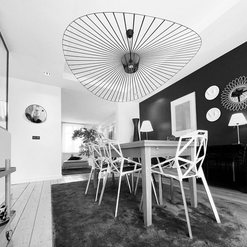 Angers Nantes Cholet Saumur Icones Suspension Petite Friture Vertigo ombre épuré feminin large noir Constance Guisset 8