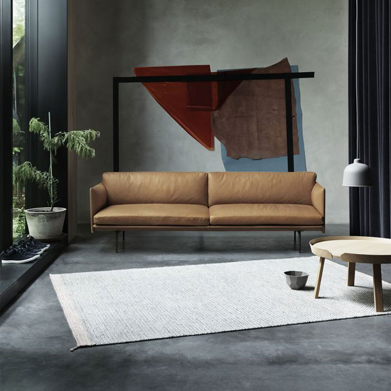 Angers Nantes Cholet Saumur Icones Tapis Ply mobilier Scandinave laine zigzag blanc gris anthracite plat Margrethe Odgaard 8