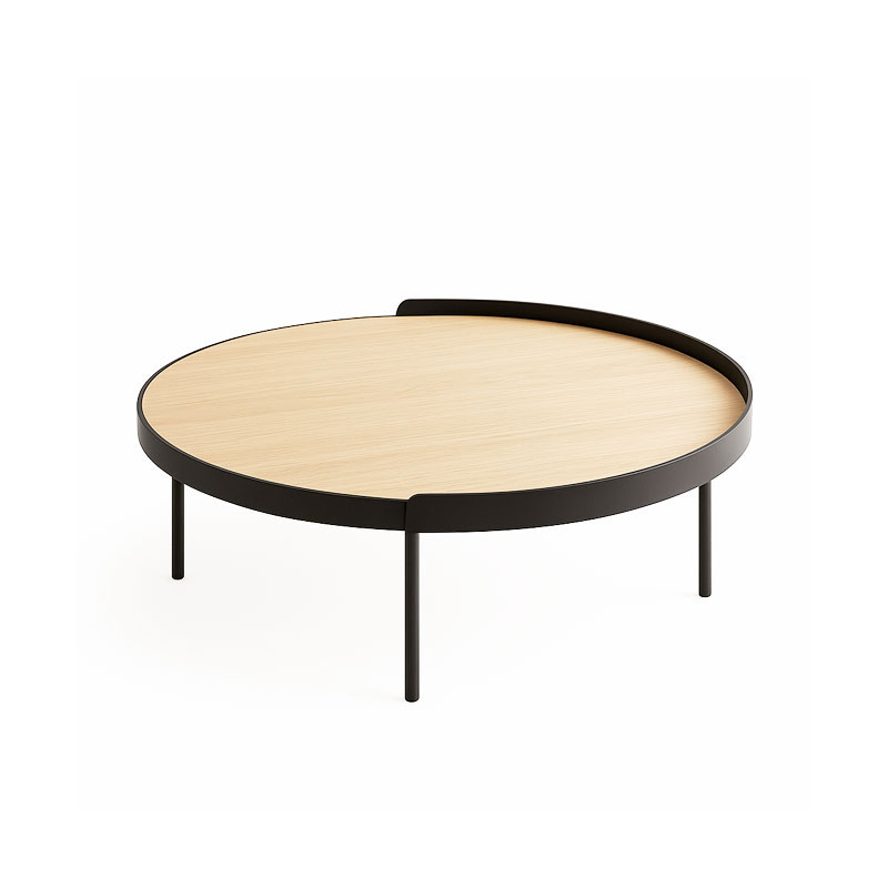 Angers Nantes Cholet Saumur Icones Treku Table basse Gau Rond Bois  massif metal Ibon Arrizabalaga 001