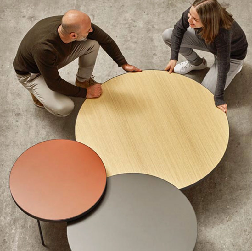 Angers Nantes Cholet Saumur Icones Treku Table basse Gau Rond Bois  massif metal Ibon Arrizabalaga 13