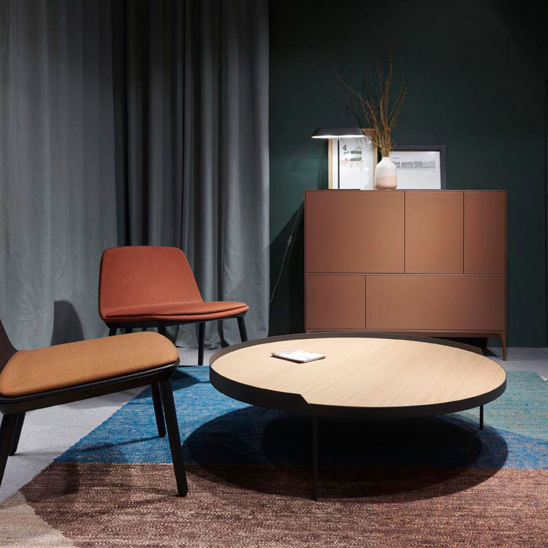 Angers Nantes Cholet Saumur Icones Treku Table basse Gau Rond Bois  massif metal Ibon Arrizabalaga 6