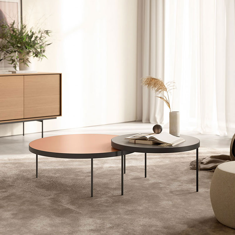 Angers Nantes Cholet Saumur Icones Treku Table basse Gau Rond Bois  massif metal Ibon Arrizabalaga 8