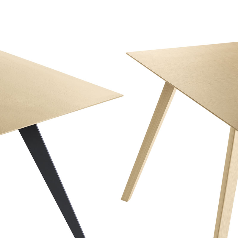 Angers Nantes Cholet Saumur Icones Treku Table bureau extensible bois acier massif Aise Ibon Arrizabalaga 0