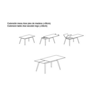 Angers Nantes Cholet Saumur Icones Treku Table bureau extensible bois acier massif Aise Ibon Arrizabalaga 5