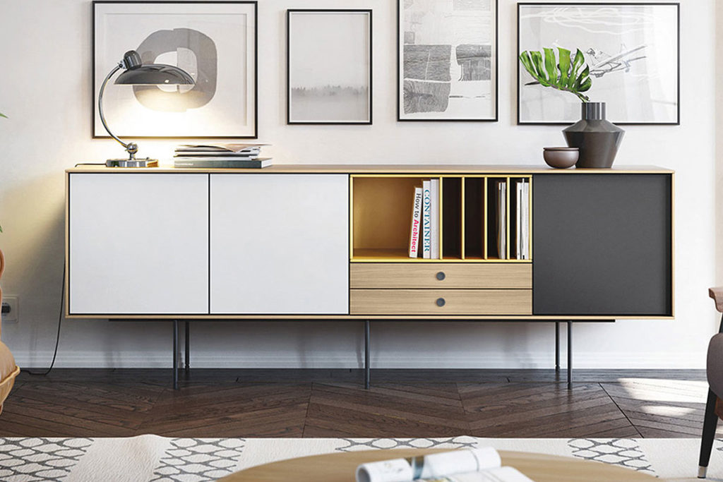 Angers Nantes Cholet Saumur Icones Treku modulaire bois Aura meuble  TV rangement laque Ibon Arrizabalaga 2