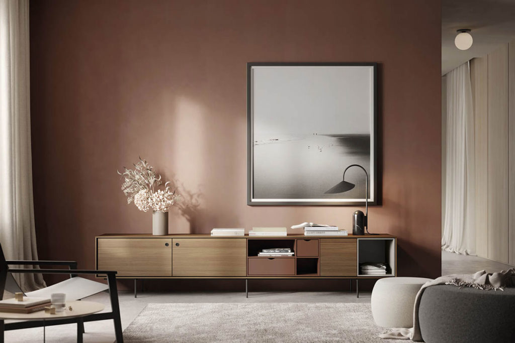 Angers Nantes Cholet Saumur Icones Treku modulaire bois Aura meuble  TV rangement laque Ibon Arrizabalaga 3