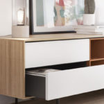 Angers Nantes Cholet Saumur Icones Treku modulaire bois Aura meuble  TV rangement laque Ibon Arrizabalaga 5