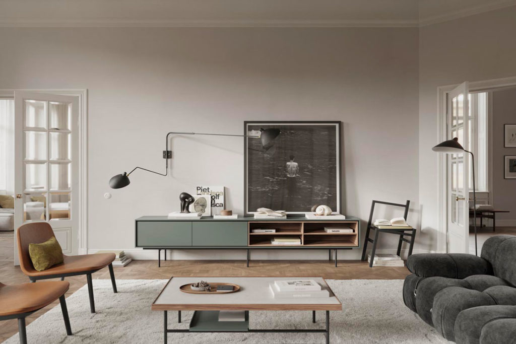 Angers Nantes Cholet Saumur Icones Treku modulaire bois Aura meuble  TV rangement laque Ibon Arrizabalaga 7