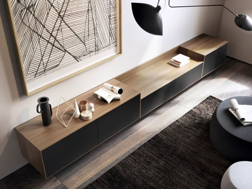 Angers Nantes Cholet Saumur Icones Treku modulaire bois Lauki meuble  TV rangement laque Ibon Arrizabalaga 3