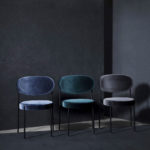 Angers Nantes Cholet Saumur Icones Verpan Chaise Serie 430 restaurant tissu velour art deco mobilier design Verner Panton