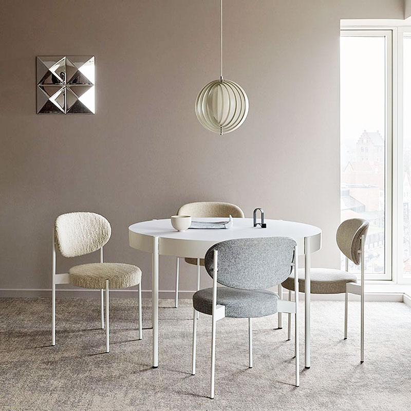 Angers Nantes Cholet Saumur Icones Verpan Chaise Serie 430 restaurant tissu velour art deco mobilier design Verner Panton 11