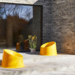 Angers Nantes Cholet Saumur Icones Verpan Fauteuil Pantopop jaune outdoor fun empilable mobilier design Verner Panton 1