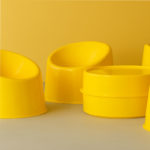 Angers Nantes Cholet Saumur Icones Verpan Fauteuil Pantopop jaune outdoor fun empilable mobilier design Verner Panton 5