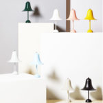 Angers Nantes Cholet Saumur Icones Verpan lampe a poser Pantop jaune cloche Verner Panton 8