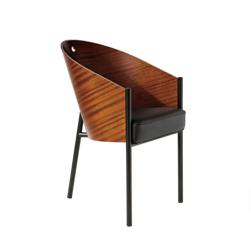 Angers Nantes Cholet Saumur Icones fauteuil Driade Coste restaurant café Costes acajou cuir Paris philippe Starck 7