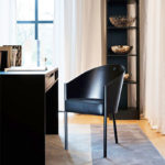 Angers Nantes Cholet Saumur Icones fauteuil Driade Coste restaurant café Costes noir Ebene cuir Paris philippe Starck