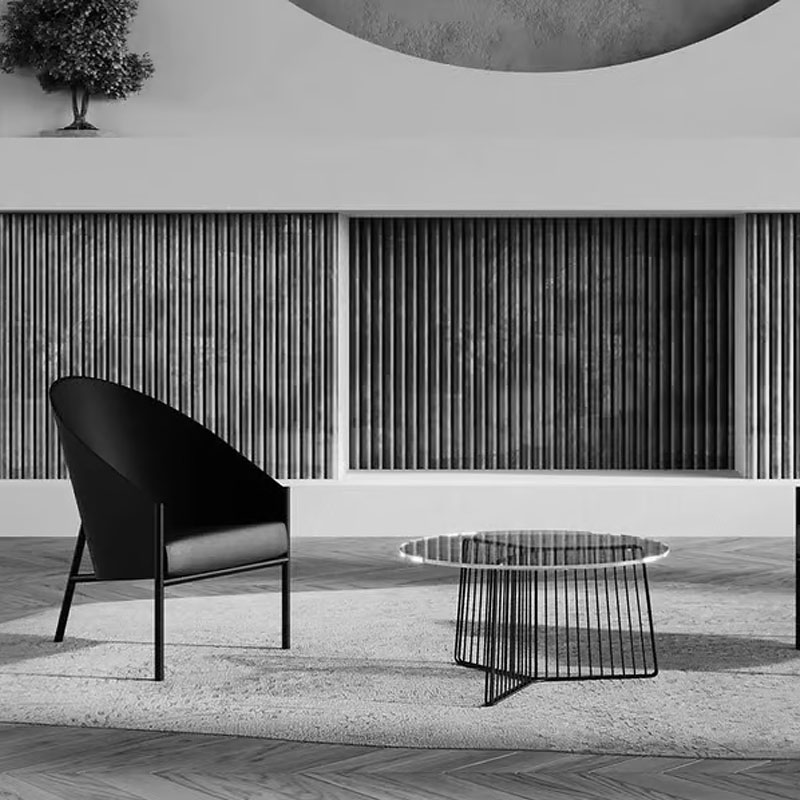 Angers Nantes Cholet Saumur Icones fauteuil Driade Coste restaurant café Costes noir Ebene cuir Paris philippe Starck 9