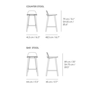 Angers Nantes Cholet Saumur Icones tabouret haut bar cuisine Nerd Muuto mobilier Scandinave bois chêne David Geckeler 3