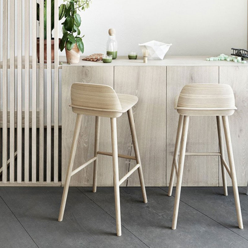 Angers Nantes Cholet Saumur Icones tabouret haut bar cuisine Nerd Muuto mobilier Scandinave bois chêne David Geckeler 5