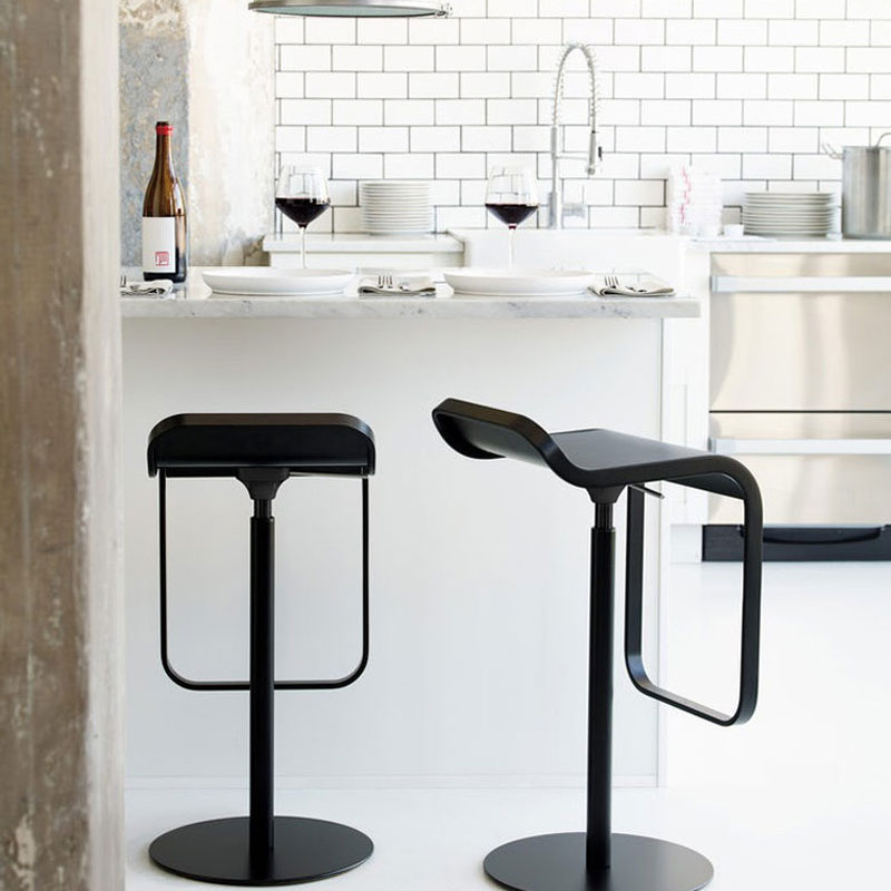 Angers Nantes Cholet Saumur Paris Bordeaux Le mans laval Icones Lapalma Tabouret bois Chêne LEM Noir Piston Bar dimension Shin & Tomo 6