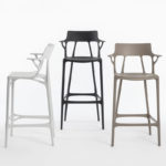 Angers Nantes Cholet Saumur Paris Bordeaux Le Mans Poitiers Niort Icones Kartell Tabouret 75 Haut A.I Gris philippe starck 4