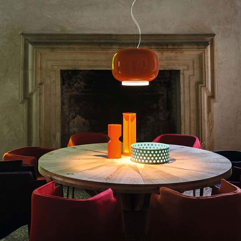 Angers Nantes Cholet Saumur Paris Bordeaux Poitiers Niort  Icones Foscarini Suspension Mini  Chouchin orange mini Ionna Vautri  2