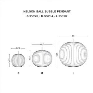 Angers Nantes Cholet Paris Bordeaux Le Mans Laval Icones Hay Scandinave luminaire suspension Nelson Bubble Ball Blanc George Nelson 0