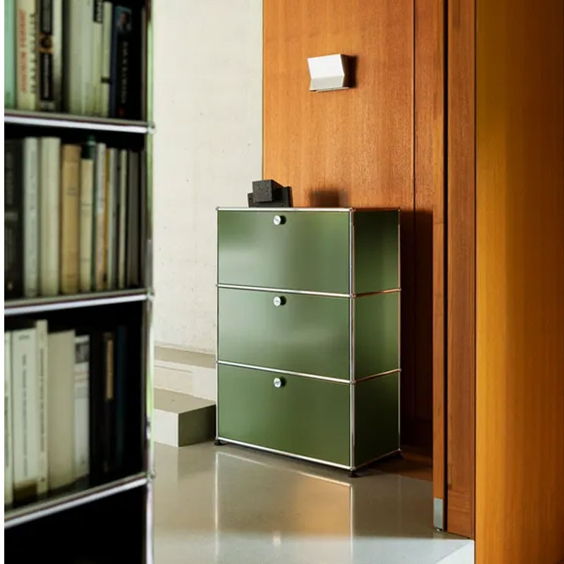 Angers Nantes Cholet Paris Bordeaux Poitiers Le mans Rennes Icônes USM Haller Quickship Modulaire Meuble G1 Vert Olive Fritz Haller Paul SCHÄRER 6