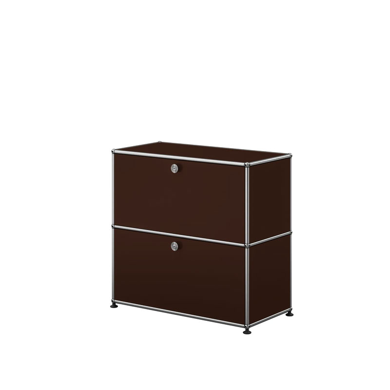 Angers Nantes Cholet Paris Bordeaux Poitiers Le mans Rennes Icônes USM Haller Quickship Modulaire Meuble S2 Marron Fritz Haller Paul SCHÄRER 3