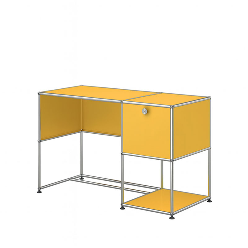 Angers Nantes Cholet Paris Bordeaux Poitiers Niort Le mans Rennes Icônes USM Haller Quickship B21 Bureau Jaune Or Fritz Haller Paul SCHÄRER 2