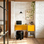 Angers Nantes Cholet Paris Bordeaux Poitiers Niort Le mans Rennes Icônes USM Haller Quickship B21 Bureau Jaune Or Fritz Haller Paul SCHÄRER 4