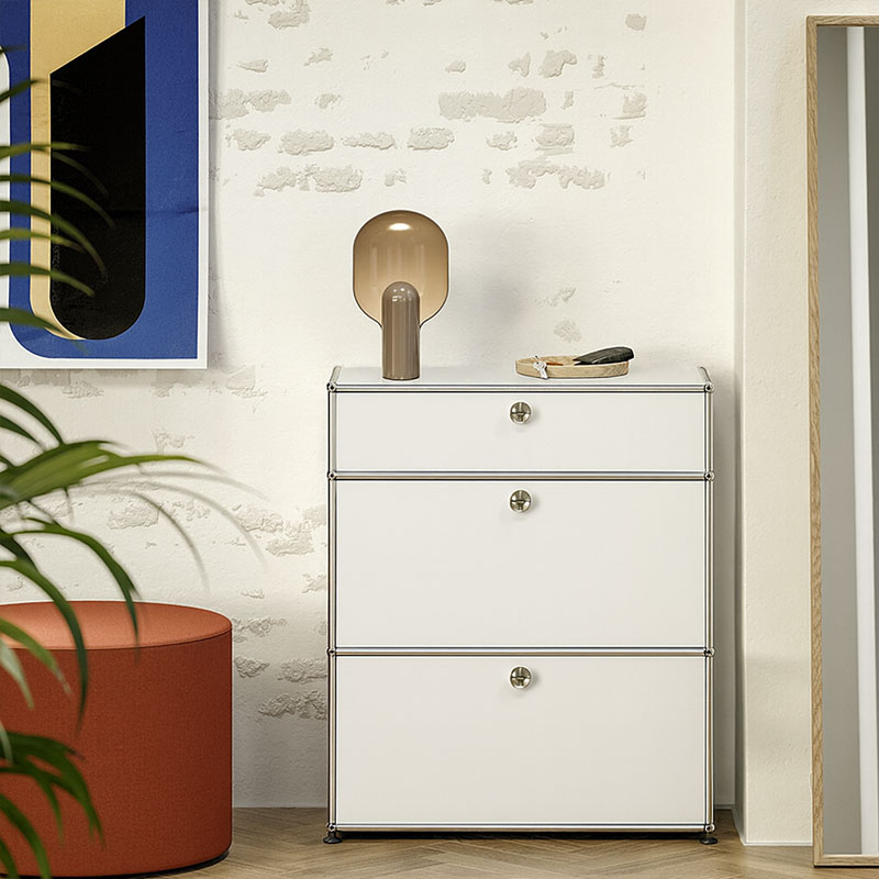 Angers Nantes Cholet Paris Bordeaux Poitiers Niort Le mans Rennes Icônes USM Haller Quickship Meuble M25 Blanc Pur Fritz Haller Paul SCHÄRER 9