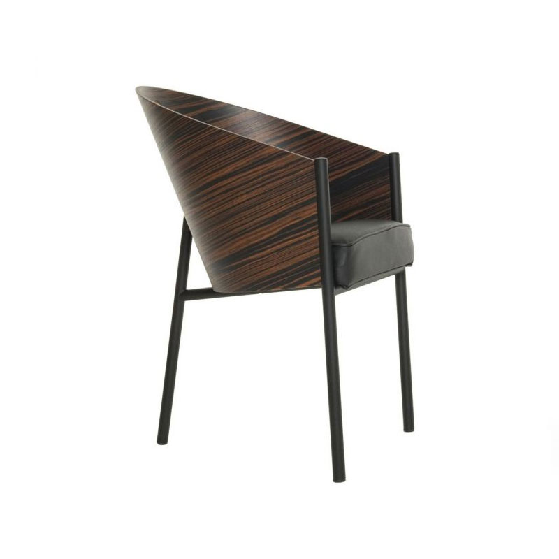 Angers Nantes Cholet Saumur PAris Bordeaux Le Mans Icones fauteuil Driade Coste restaurant café Costes Macassar cuir philippe Starck 