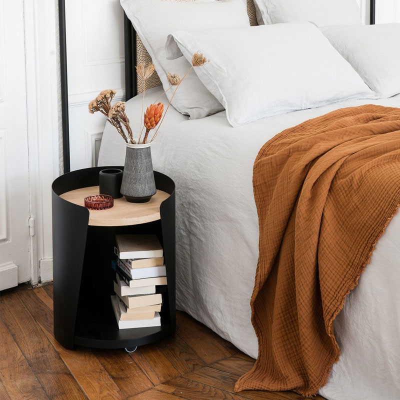 Angers Nantes Cholet Saumur Paris Bordeaux Le Mans Laval Icones Résistub Production Chevet gueridon Armand Noir Chêne Stéphane Elineau 4